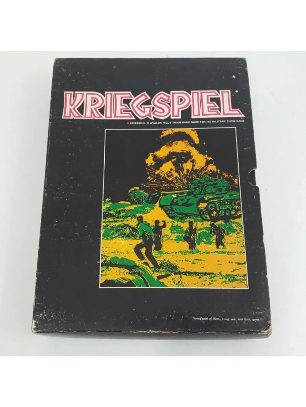 Kriegspiel Military Chess Wargame Avalon Hill 1970 Bookshelf Game 806 Punched